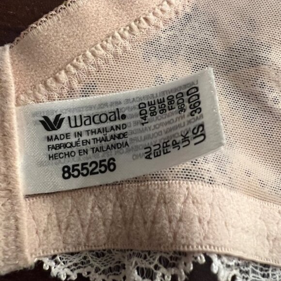 Wacoal 855256 Lace Full Figure Unlined Underwire Bra 36DD - Picture 4 of 5